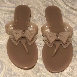 Ferragamo- Pandy Lace-Bow Sandal size 40